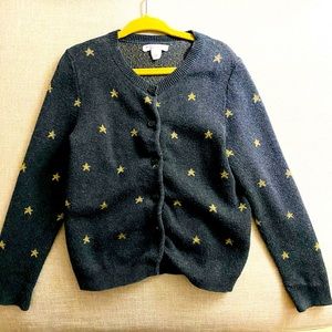 Crewcuts Metallic stars Cardigan